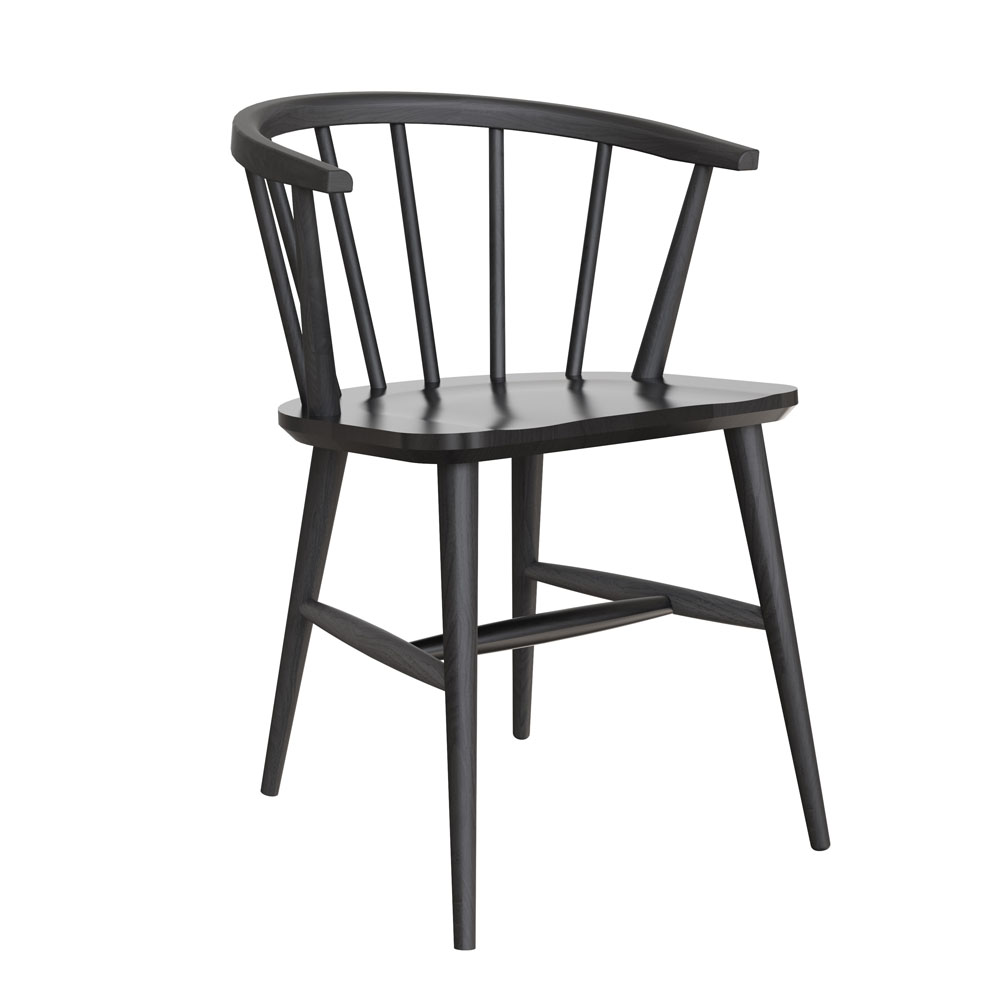 Oslo Dining Armchair Black Beech