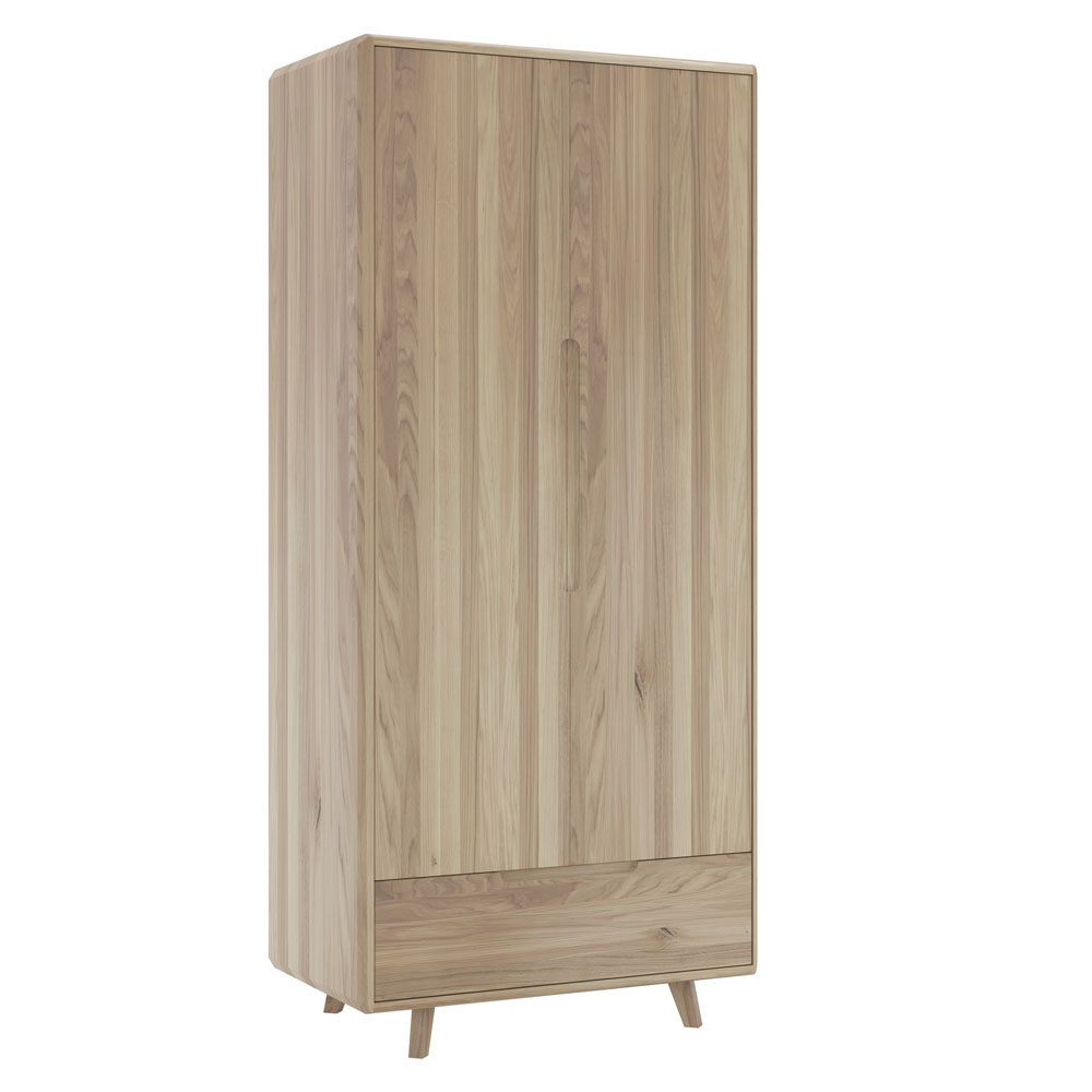 Oslo Double Wardrobe with Drawer