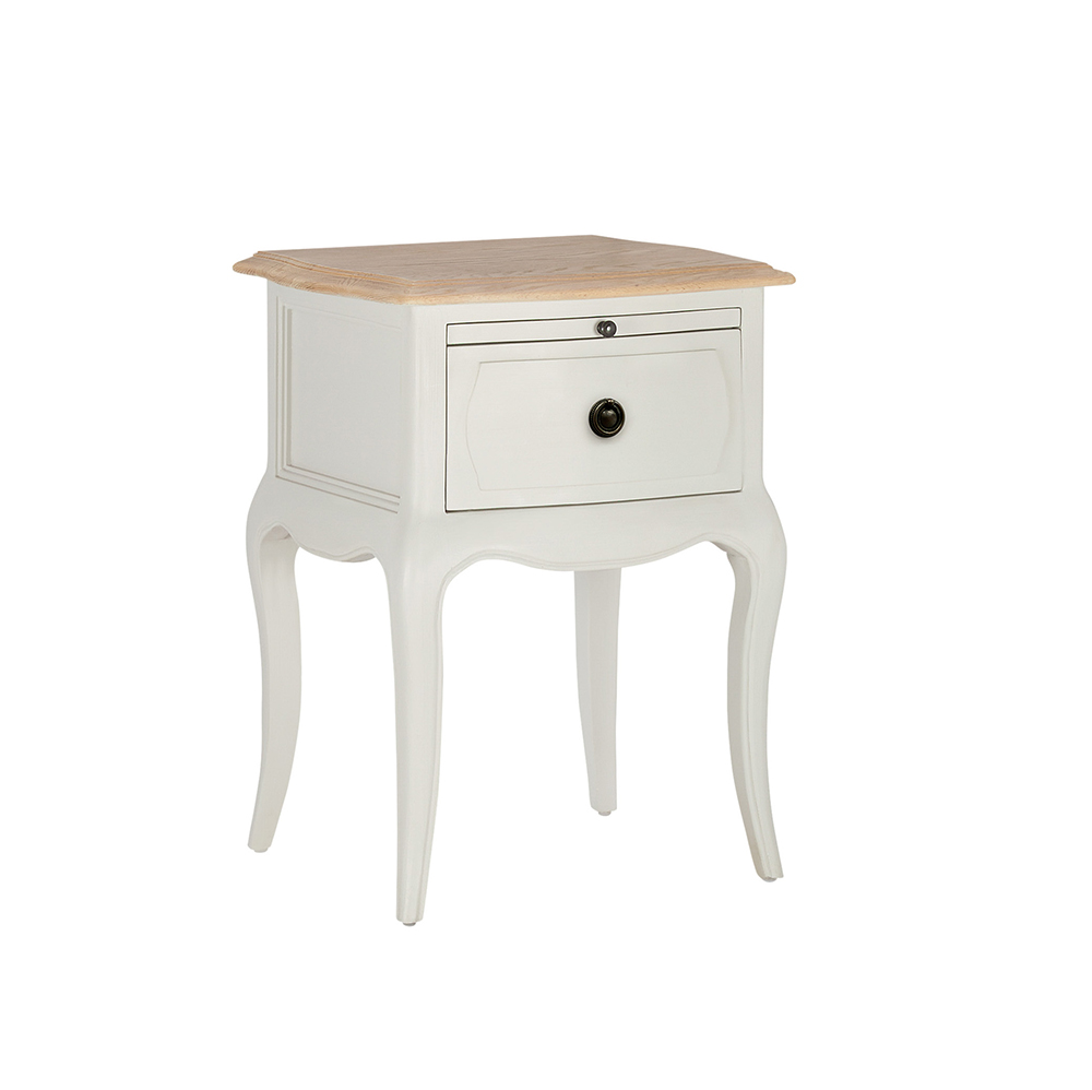 Willis & Gambier Amelie 1 Drawer Bedside - AMEBSWHT