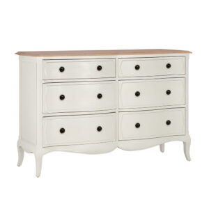 Willis & Gambier Amelie 6 Drawer Wide Chest - AME6DCWHT