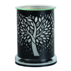 Electric Wax Melter Touch - Black Silhouette Tree Of Life 17cm