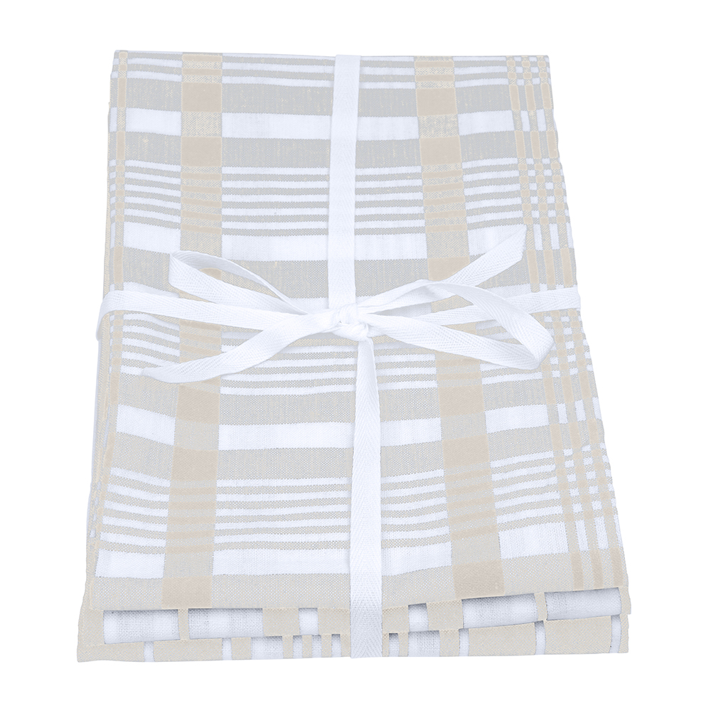 Love Colour Set Of 3 Extra Large Tea Towels - Stone