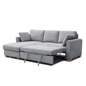 Sienna Corner Sofa - Grey Chenille