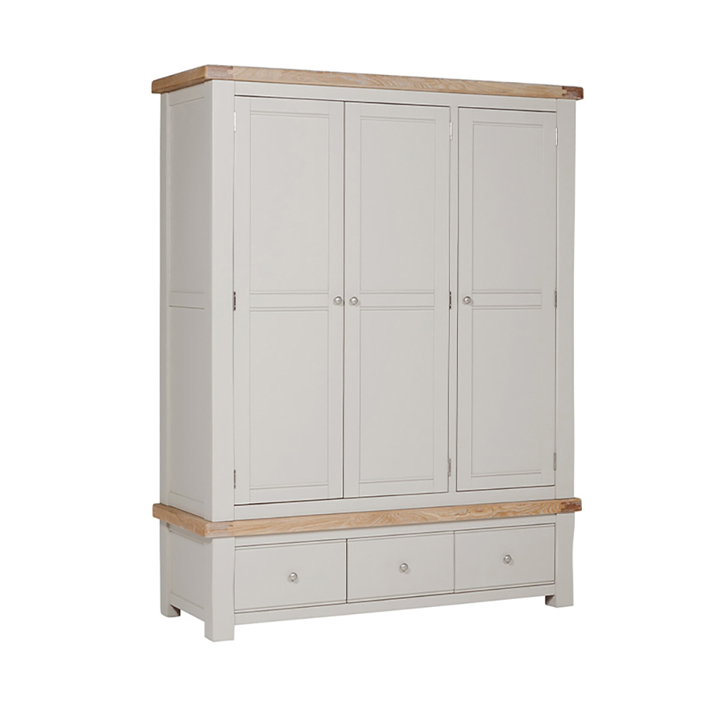 Danesbury Taupe 3 Door Wardrobe 