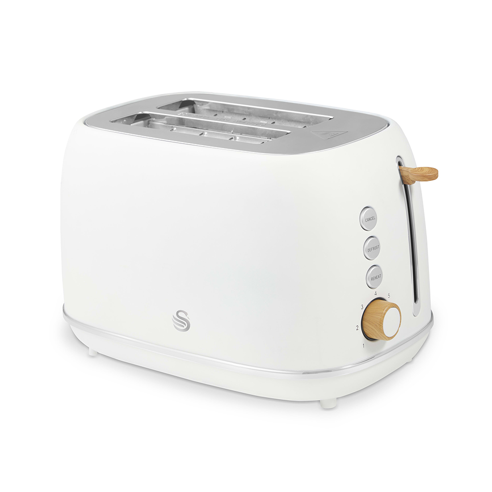 Swan Fjord Toaster - White SK109030WHT