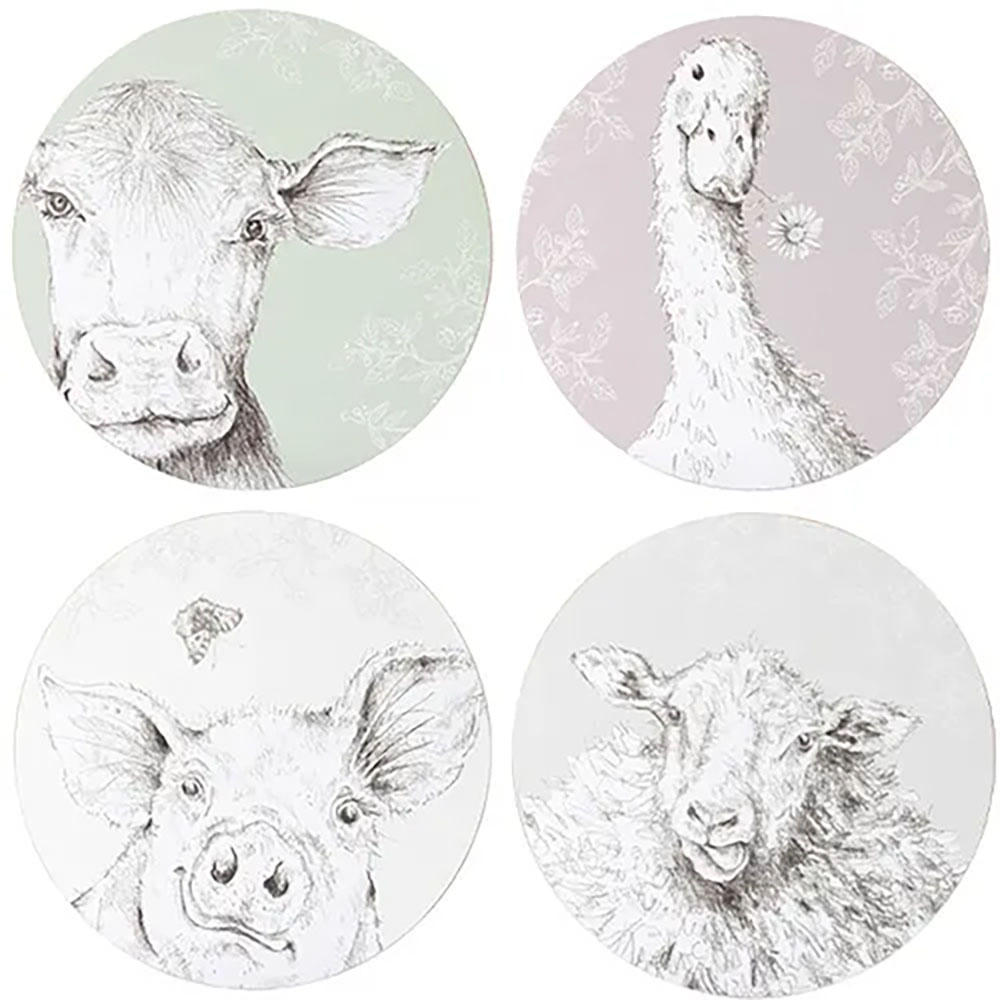 Fieldview Farm Round Placemats  Set of 4