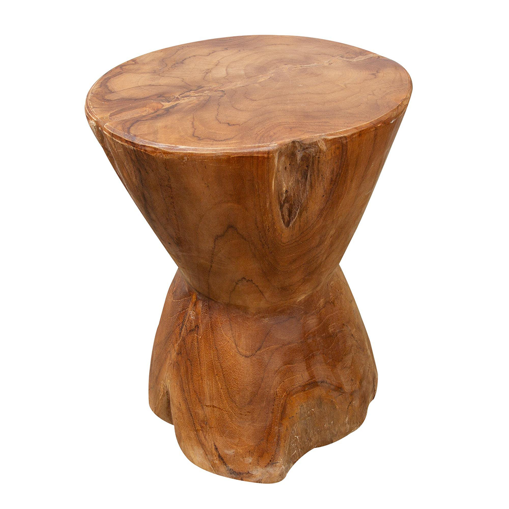 Ashdown Round Bobbin Stool - Natural Wax