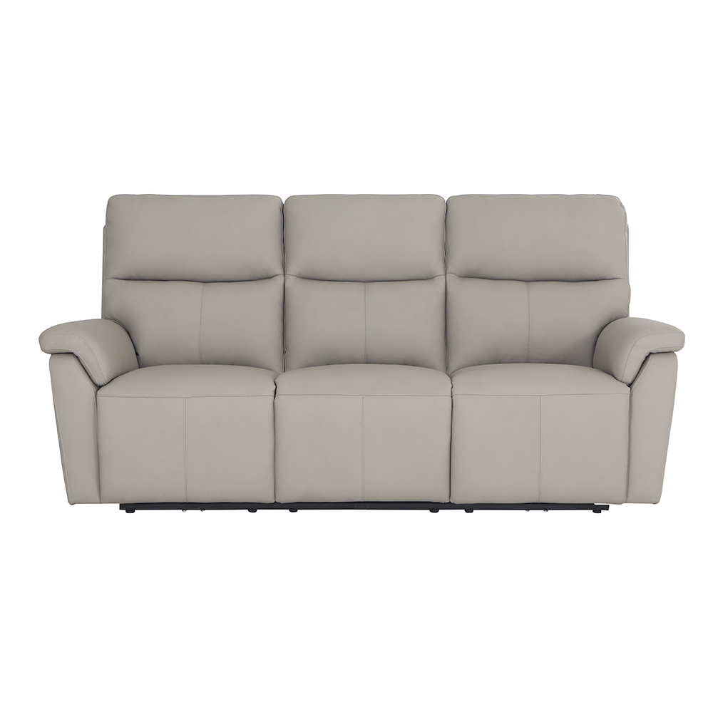 Palermo 3 Seater Double Power Recliner - Europa Stone