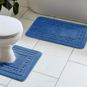 Catherine Lansfield Armoni 2 Piece Bathset - Navy