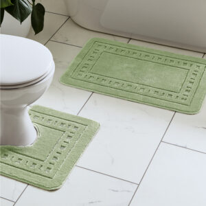 Catherine Lansfield Armoni 2 Piece Bathset - Sage