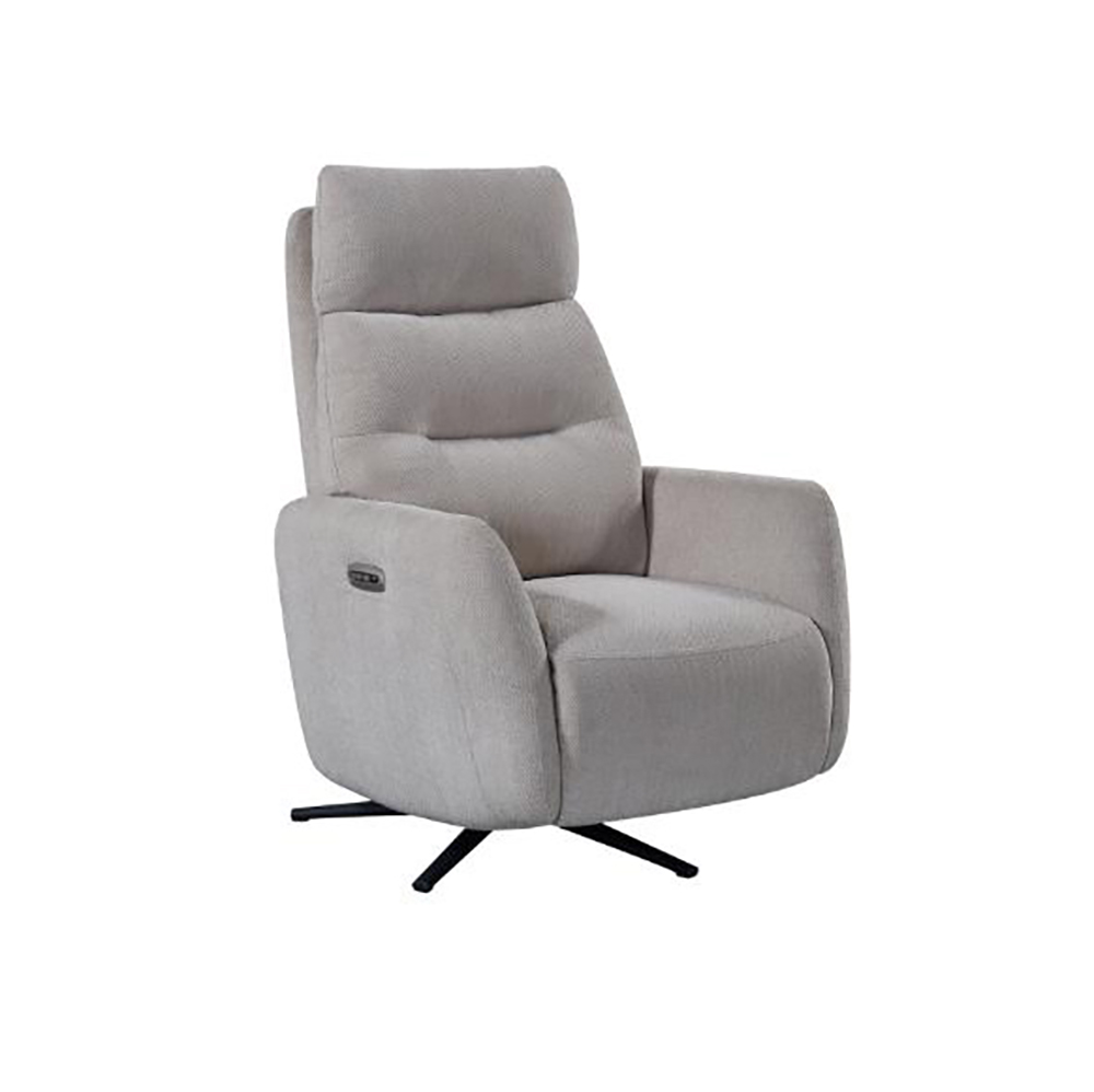 Siena Power Swivel Recliner - Natural Fabric