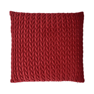 Laurence Llewelyn-Bowen Amory Velvet 43cm x 43cm Cushion - Claret
