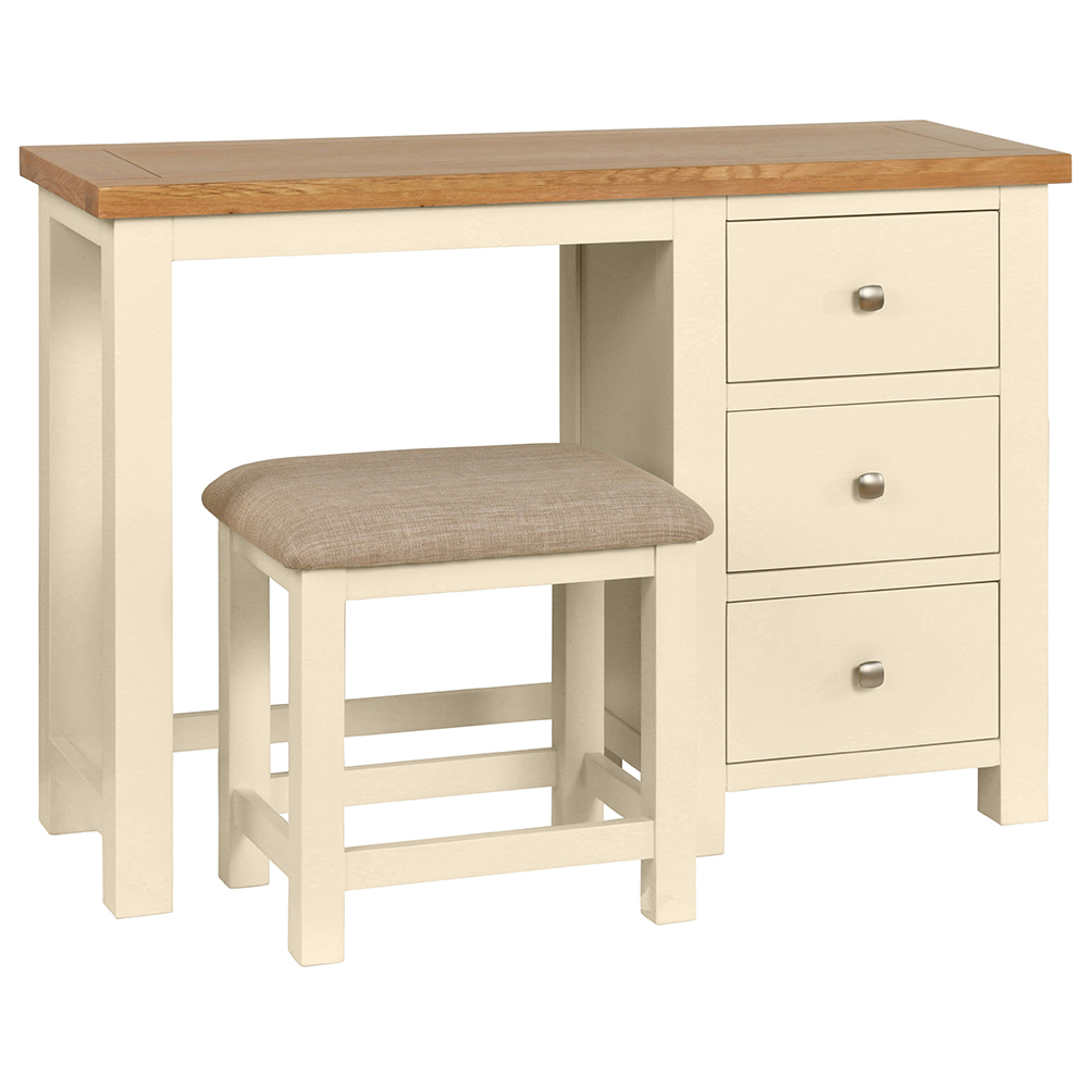 Maiden Oak Painted Dressing Table and Stool