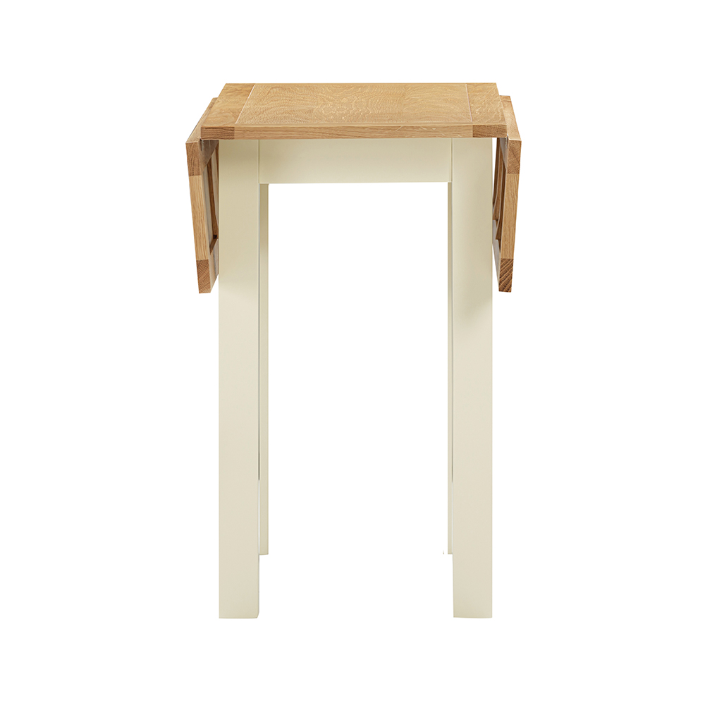 Maiden Oak Painted Square Drop Leaf Dining Table 