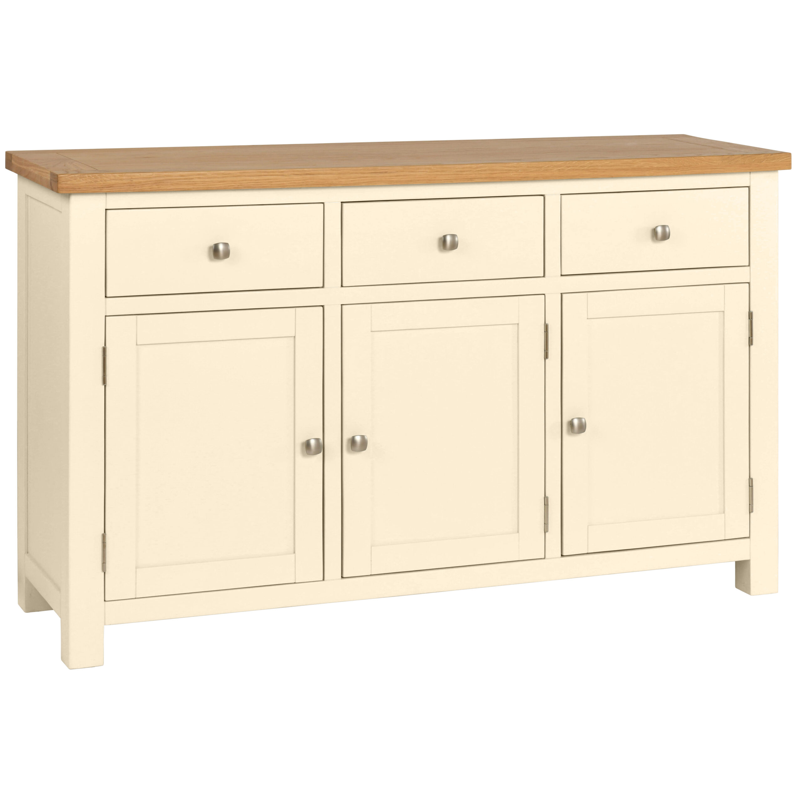 Maiden Oak Painted 3 Door Sideboard
