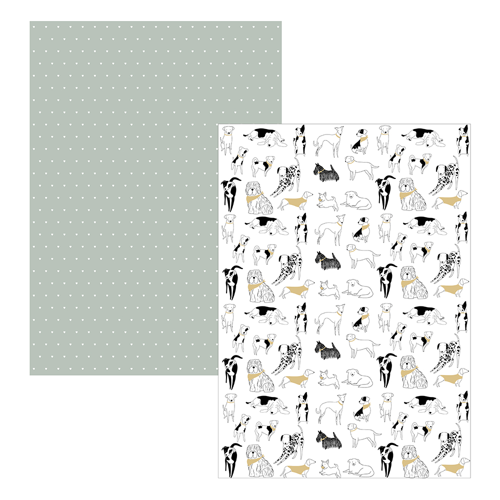 DMD Playful Pets Set of 2 Tea Towels Dog