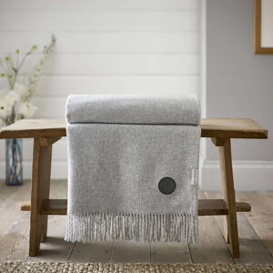 TLC Arthington Supersoft Faux Cashmere Throw - Grey