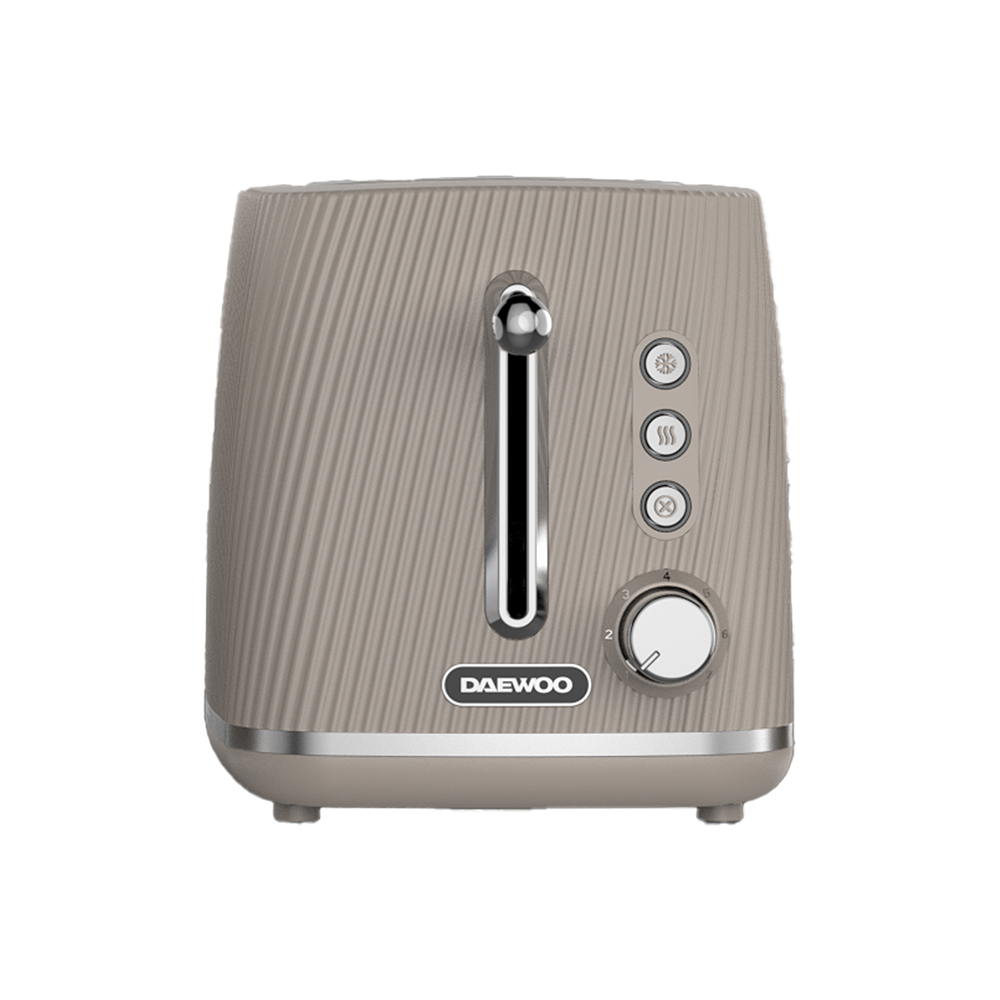 Daewoo Cascade Taupe 2 Slice Toaster - SDA2814GE