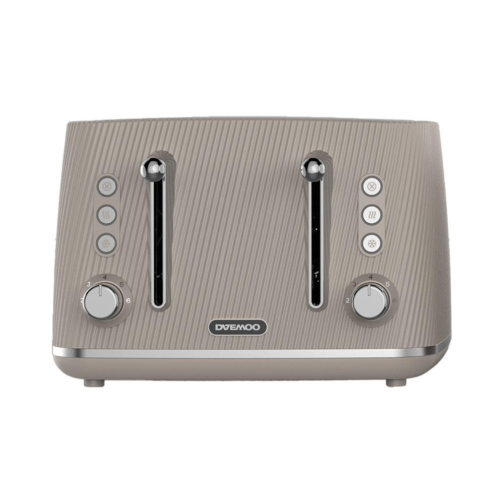Daewoo Cascade Taupe 4 Slice Toaster - SDA2815GE