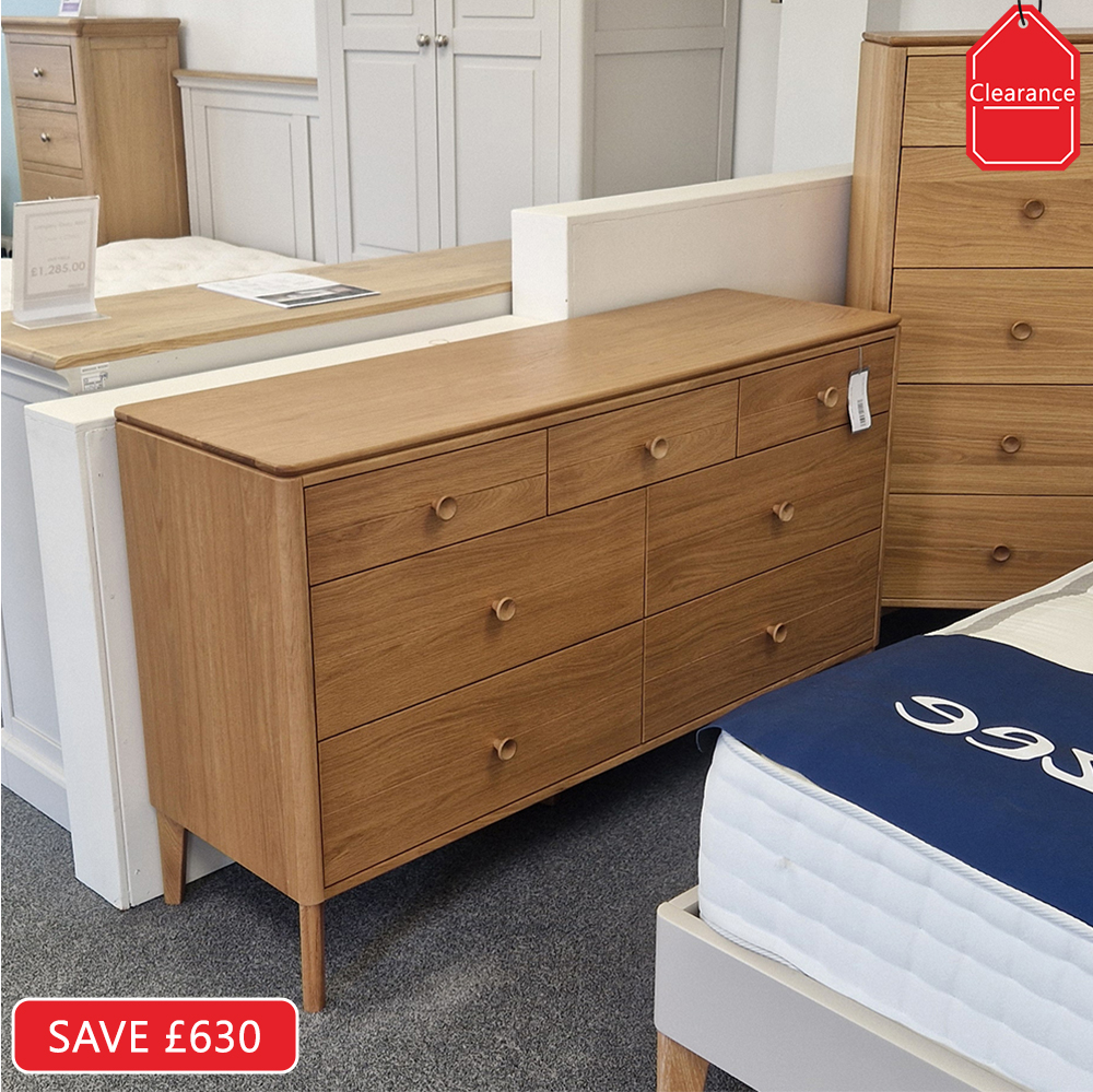 Millie Oak 7 Drawer Chest