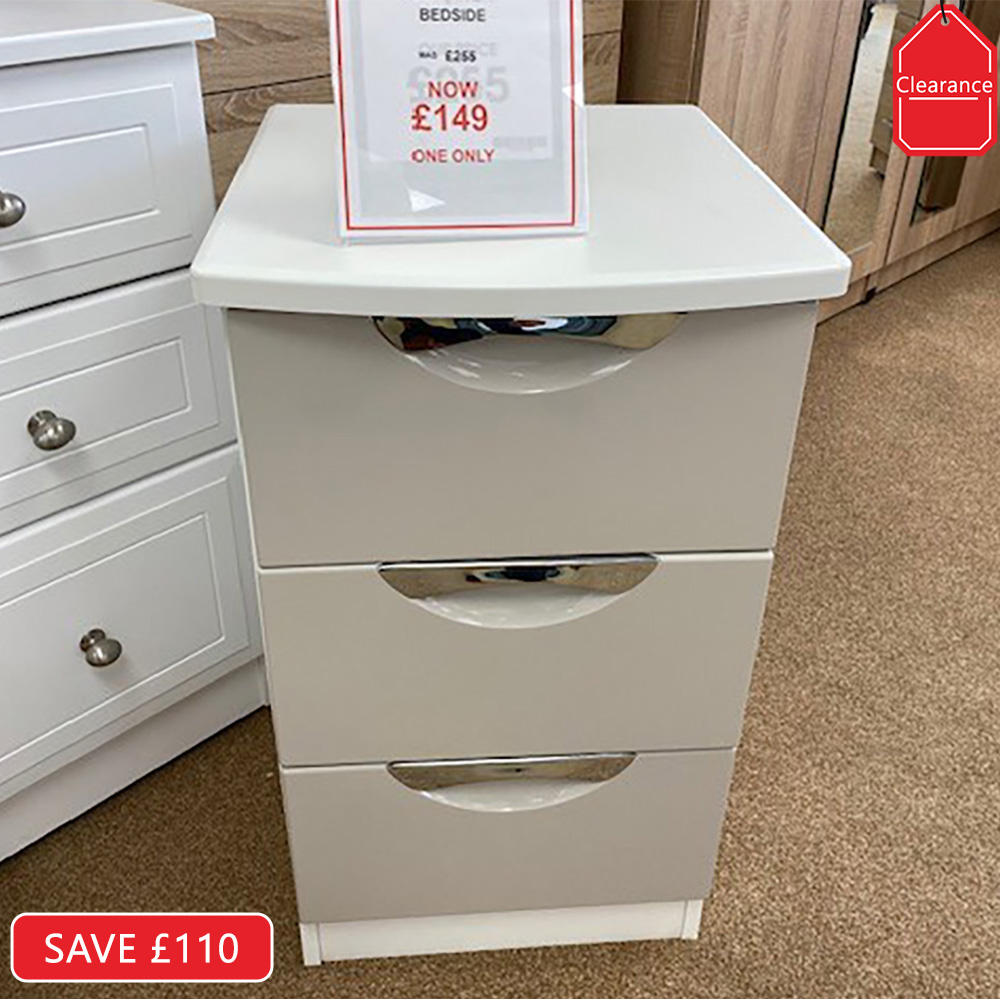 Camden 3 Drawer Bedside